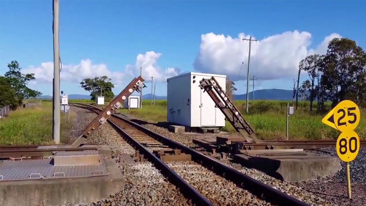 Un pont-levis ferroviaire en australie