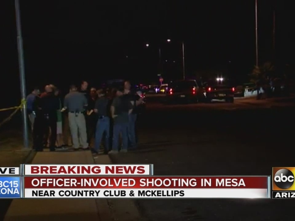 Mesa police: Officers involved in shooting trying to reach homicide suspect