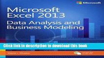 [Download] Microsoft Excel 2013 Data Analysis and Business Modeling Hardcover Free