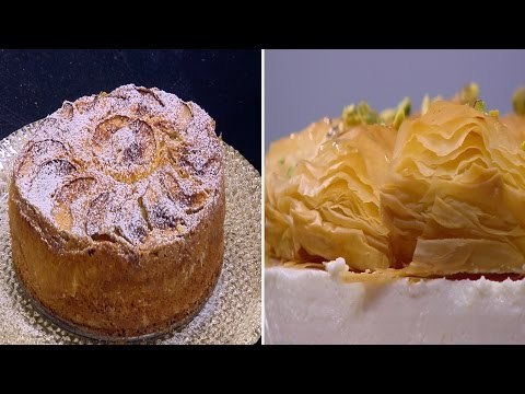 تشيز كيك البقلاوة - كيك التفاح بالكاسترد | زعفران وفانيلا حلقة كاملة