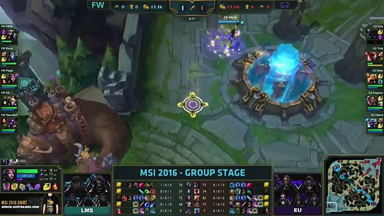 FW vs G2 - MSI 2016 (Mid-Season Invitational) - Flash Wolves vs G2 Esports_4