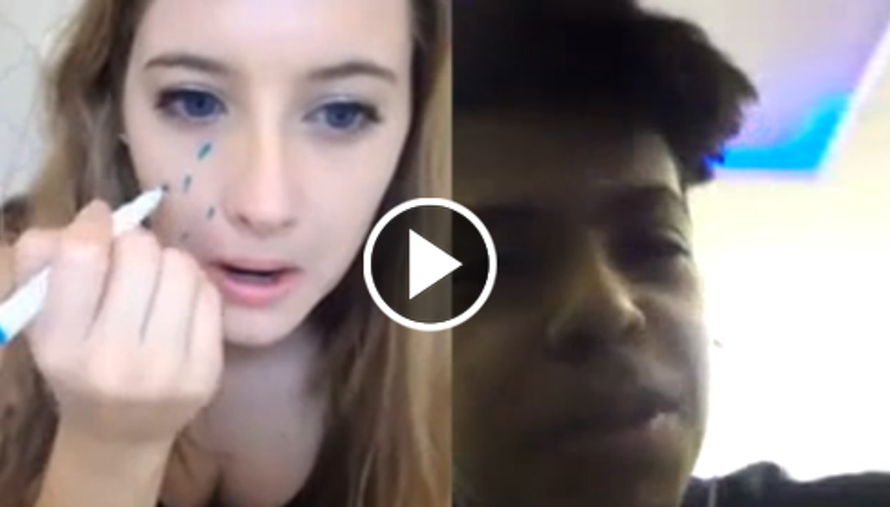 Another video chat on Arab boy and american Girl le-aked