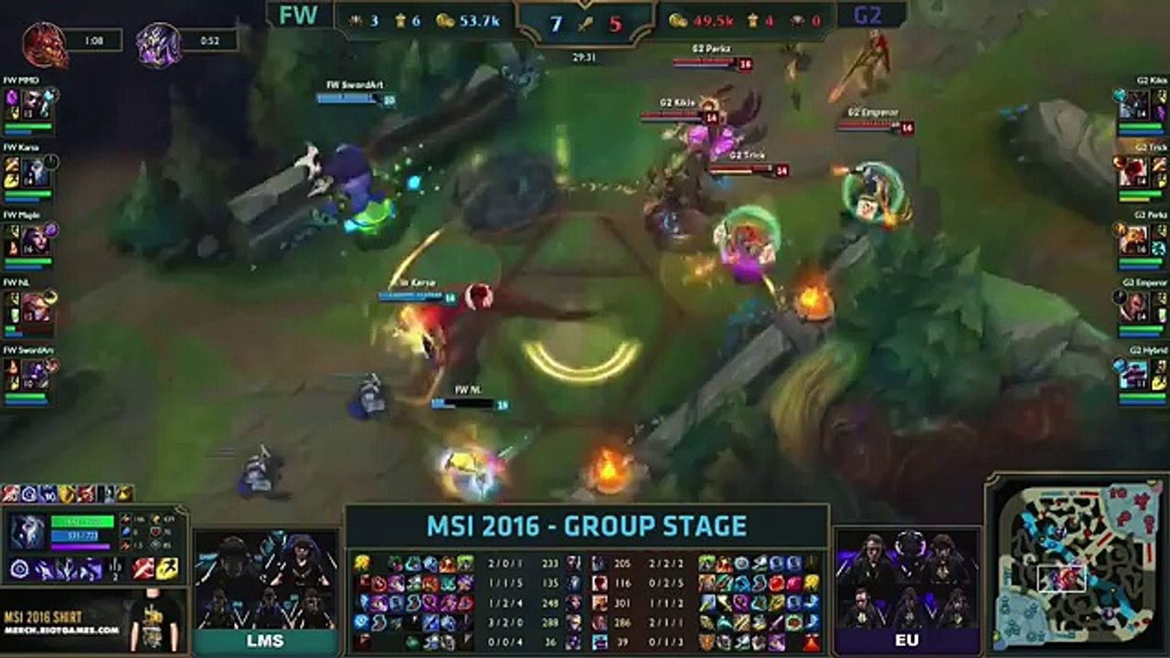 FW vs G2 - MSI 2016 (Mid-Season Invitational) - Flash Wolves vs G2 Esports_8