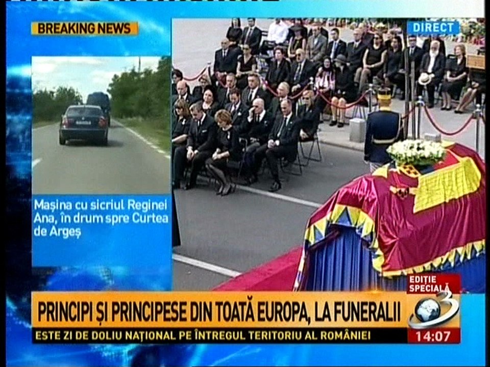 Regina Ana a Romaniei Funerarii - Ultimul drum spre Curtea de Arges(13.August.2016)