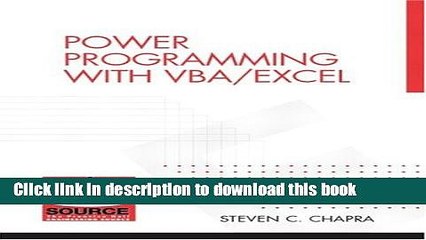 [Read PDF] Power Programming with VBA/Excel Ebook Online