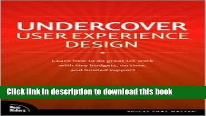 [Read PDF] Undercover User Experience Design 1st (first) edition Text Only Ebook Free