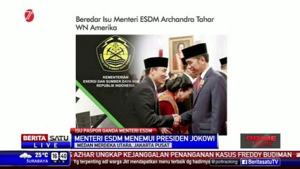Beredar Isu, Menteri ESDM Archandra Tahar Berpaspor AS