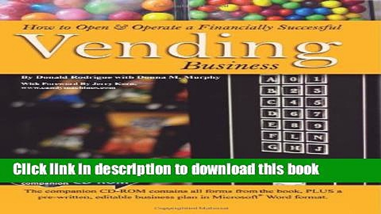 [Download] How to Open   Operate a Financially Successful Vending Business Kindle Online