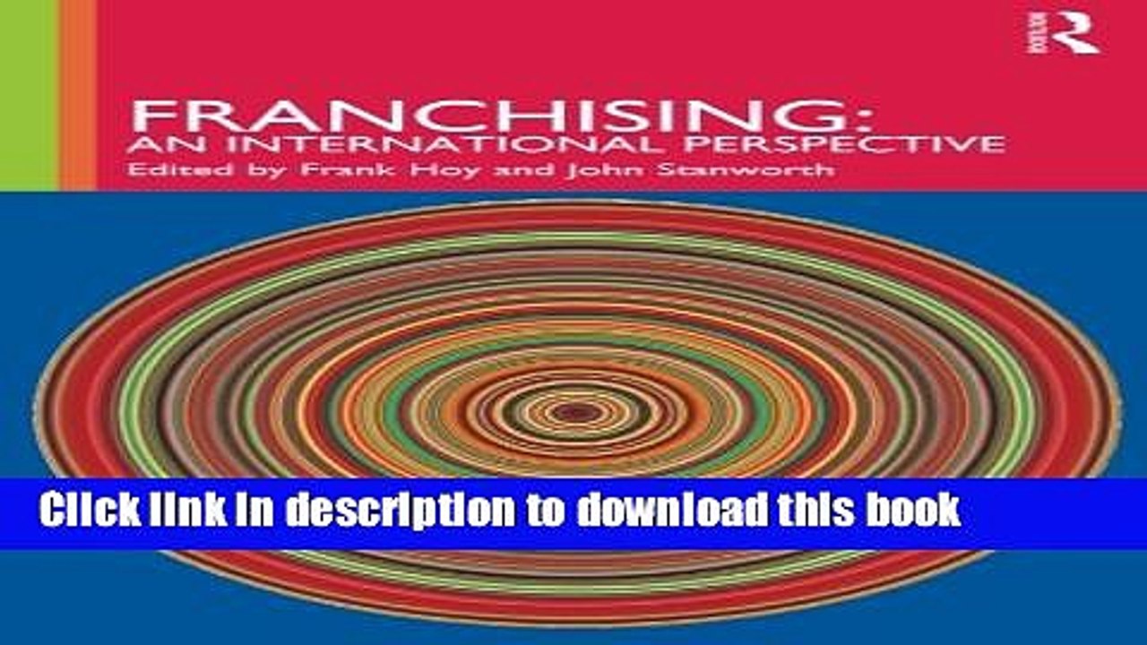 [Download] Franchising: An International Perspective Paperback Online