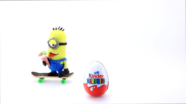 Minions Kinder Surprise Egg Short Movie - Play Doh Stop Motion Chocolate Toy Egg