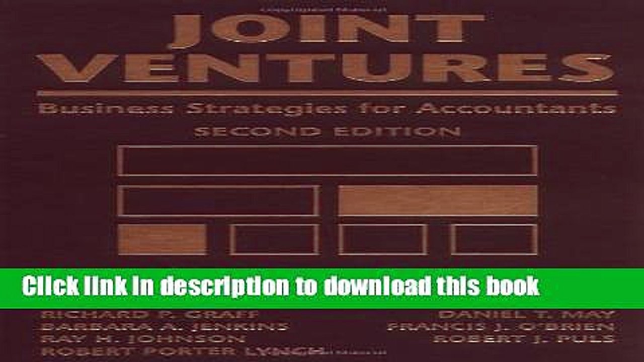 [Download] Joint Ventures: Business Strategies for Accountants Hardcover Collection