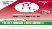 [Popular Books] Number Properties GMAT Strategy Guide, 4th Edition (Manhattan GMAT Preparation