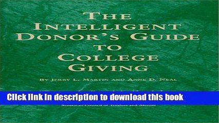 [Download] The Intelligent Donor s Guide to College Giving Kindle Collection