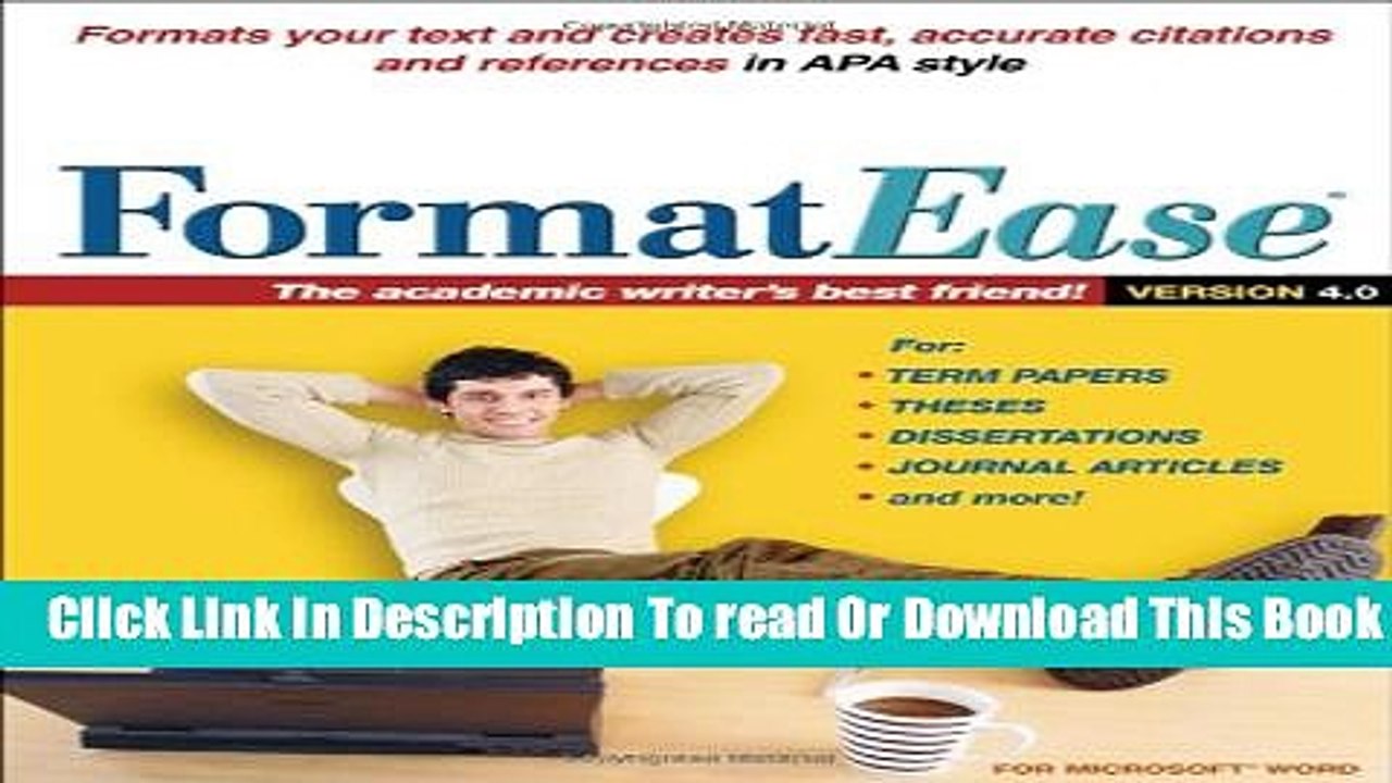 [Download] FormatEase, Version 4.0: Paper and Reference Formatting Software Hardcover Collection