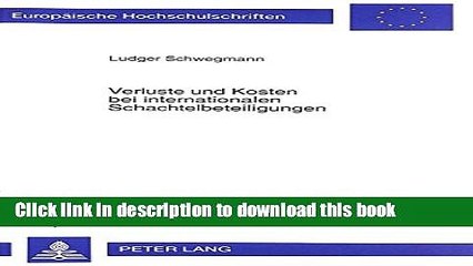 [Download] Verluste und Kosten bei internationalen Schachtelbeteiligungen (EuropÃ¤ische