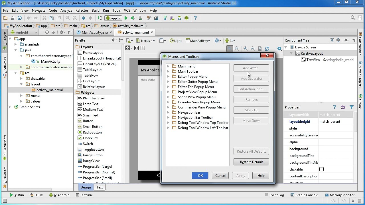 Android App Development for Beginners - 5 - Tour of the Interface (720p_30fps_H264-192kbit_AAC)