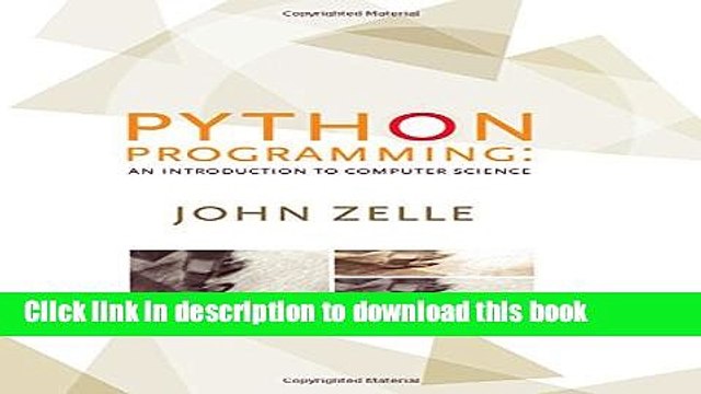 [Download] Python Programming: An Introduction to Computer Science Kindle Online