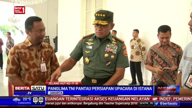 Panglima TNI Pantau Langsung Persiapan Upacara 17 Agustus