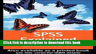 [Popular Books] SPSS Explained Free Online