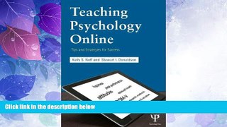 Big Deals  Teaching Psychology Online: Tips and Strategies for Success  Best Seller Books Most
