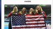 Crumpled American Flag and American Olympians must pay taxes on their medals