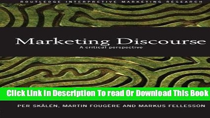 [Download] Marketing Discourse: A Critical Perspective Kindle Free