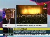 Cuba: Fidel Castro es recibido con ovaciones en el teatro Carlos Marx