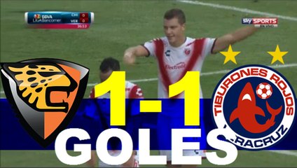 JAGUARES VS VERACRUZ 1-1 GOLES JORNADA 5 LIGA MX APERTURA 2016