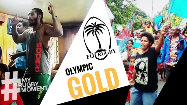 Fiji sevens captain's family's emotional gold medal celebrations