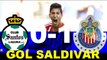 SANTOS VS CHIVAS 1-0 GOL JORNADA 5 LIGA MX APERTURA 2016