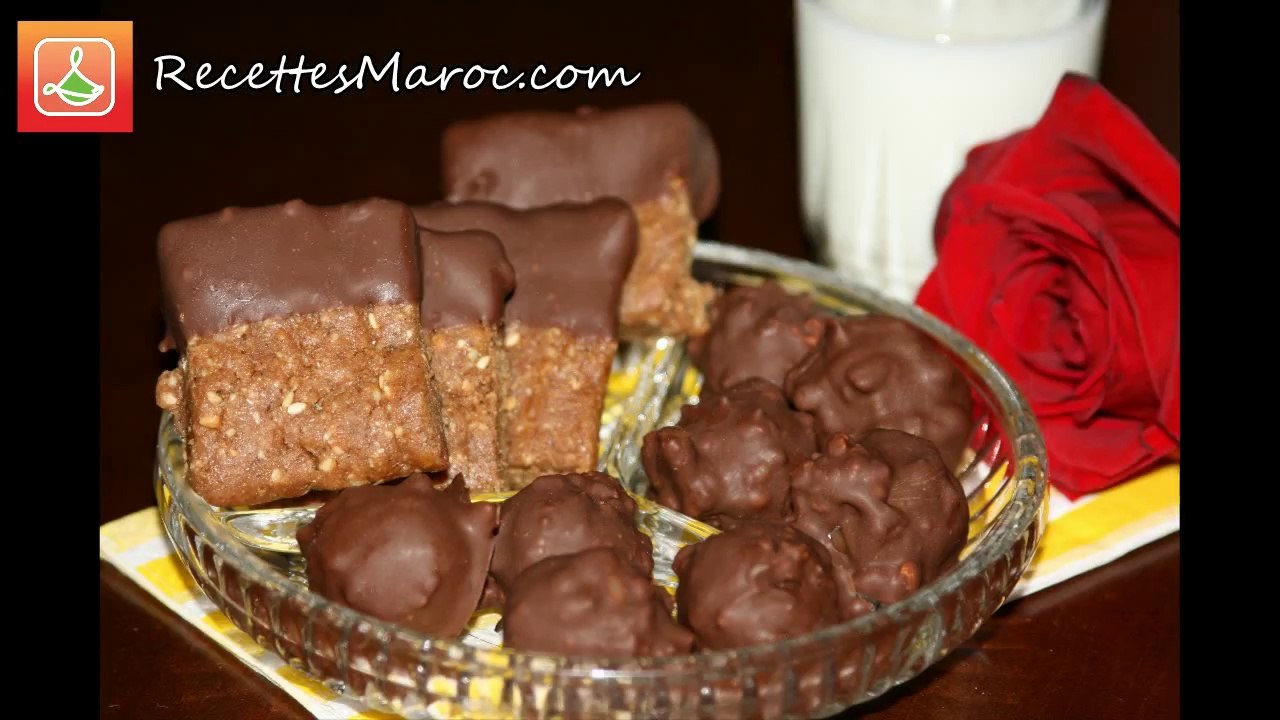 Sellou Enrobé de Chocolat - Chocolate Coated Sellou - سلو او السفوف