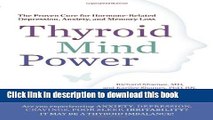 [Popular] Thyroid Mind Power: The Proven Cure for Hormone-Related Depression, Anxiety, and Memory