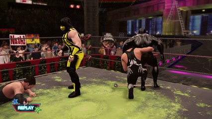 WWE 2K16 kevin nash v venom v scorpion v sting highlights