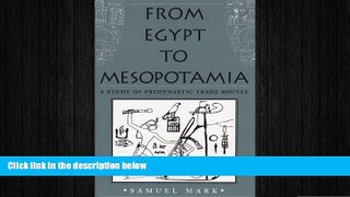 READ book  From Egypt to Mesopotamia: A Study of Predynastic Trade Routes (Studies in Nautical