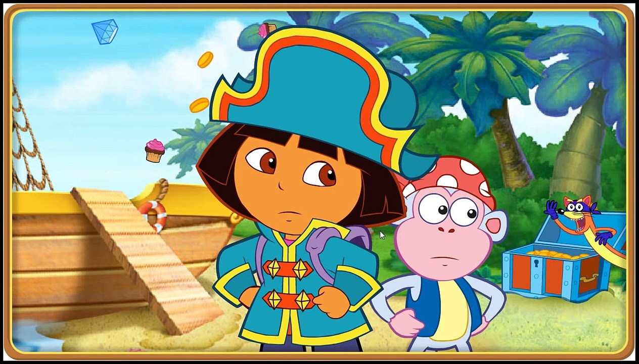 Doras Pirate Boat Treasure Hunt: Online Dora the Explorer Gameplay