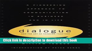 [Popular] Dialogue: The Art Of Thinking Together Paperback Free