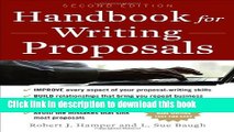 [Popular] Handbook For Writing Proposals, Second Edition Kindle Collection