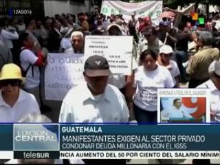 Guatemala: jubilados rechazan intención de privatizar seguridad social