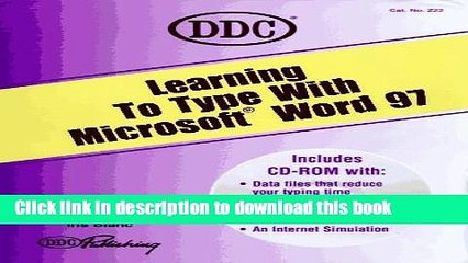 [Download] Learning to Type With Microsoft Word 97 Kindle Free