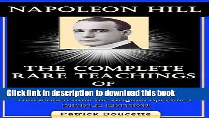 [Popular] NAPOLEON HILL: The Complete Rare Teachings of Napoleon Hill Kindle Collection