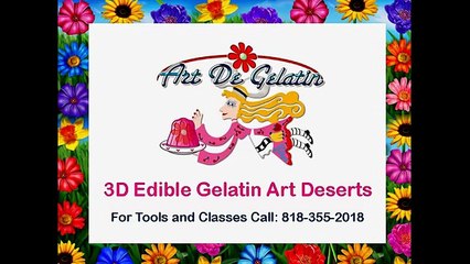 Dahlia with a straw Gelatinas Artistica _ Floral Paso A Paso -