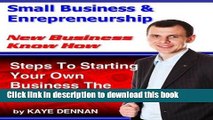 [Popular] Small Business   Entrepreneurship  - New Business Know How Kindle Free