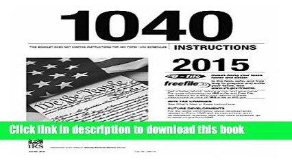 [Popular] 1040 Instructions 2015 Paperback Collection