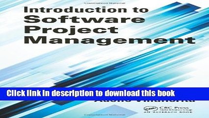 [Download] Introduction to Software Project Management Hardcover Online