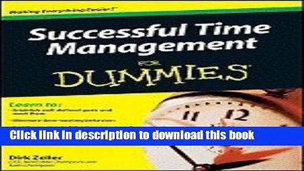 [Download] Successful Time Management for Dummies Hardcover Collection