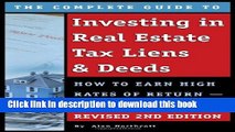 [Popular] The Complete Guide to Investing in Real Estate Tax Liens   Deeds Paperback Free