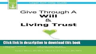 [Popular] Give Through A Will   Living Trust: Legal Self-Help Guide Hardcover Online