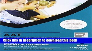 [Popular] AAT Indirect Tax FA2014: Combined Text   Question Bank Paperback Free