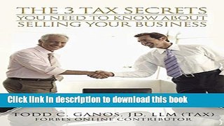 [Popular] The 3 Tax Secrets You Need To Know About When Selling Your Business Kindle Online