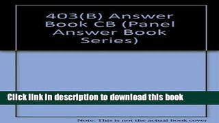 [Popular] 403(b) Answer Book Hardcover Collection